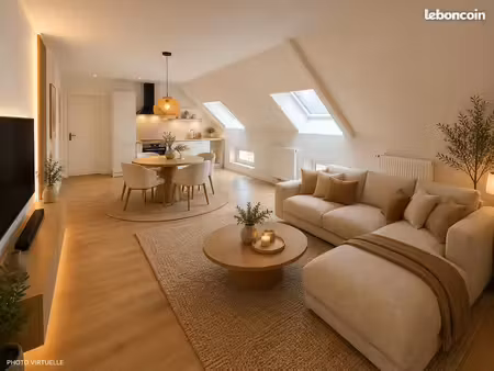 grand t2 de 51 m² entièrement rénové (sous décennale)
