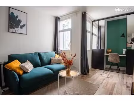 studio meublé 23m² lille hypercentre calme  lumineux