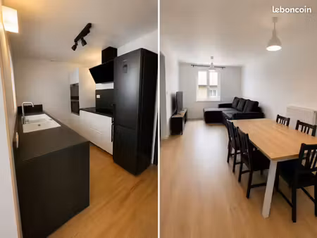 t3 meublé 59m² - refait à neuf – garage  jardin
