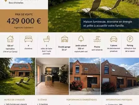 maison de lotissement semi individuelle proche roncq croix blanche et bois d achelles en t