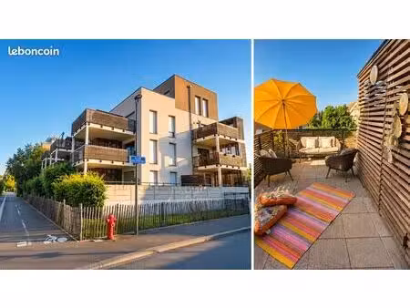 appartement 3 pièces traversant avec vue entièrement dégagée  situé au 2ᵉ étage d’une rési