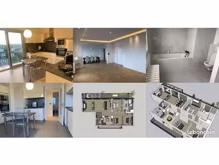 appartement 136 m² avec terrasse  balcons et parking – mulhouse centre