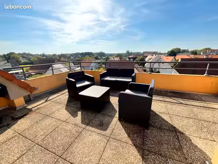 f2 en duplex-attique avec terrasse et ascenseur – haguenau centre
