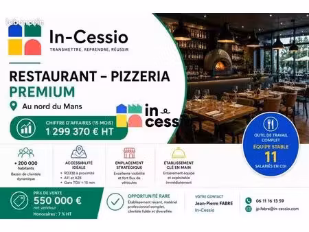 fonds de commerce restaurant 390 m²