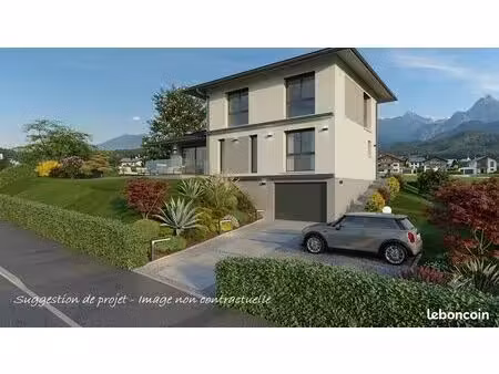 projet de construction d'une maison contemporaine de 115 m² avec terrain de 715m² à thonon