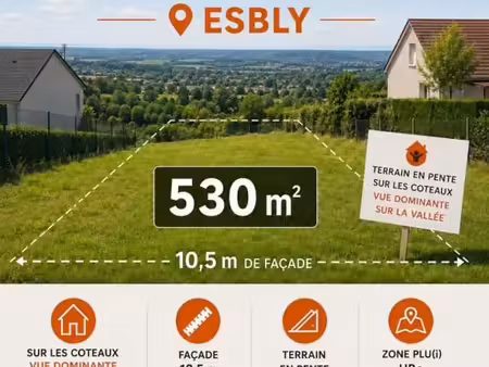 terrain 530 m² esbly