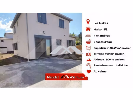 maison individuelle f5 neuve 104 m²