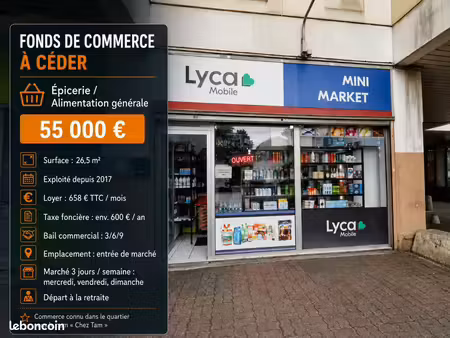fonds de commerce épicerie – emplacement marché