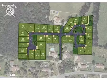 terrain 496 m² feytiat