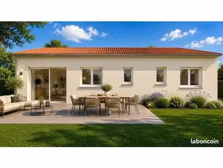 maison neuve de plain-pied 3 chambres sur un terrain de 1 000 m² – la jonchère-saint-mauri
