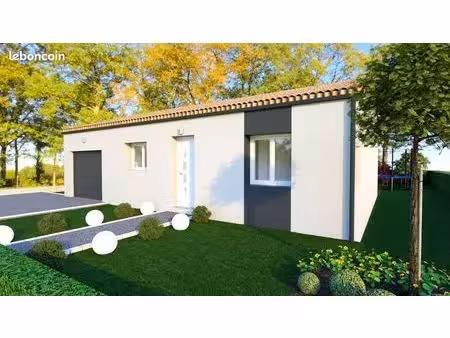 maison 2 chambres sur un terrain de 480 m² à poiroux