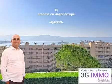 appartement viager 82 m² | 3 chambres | terrasse et vue mer