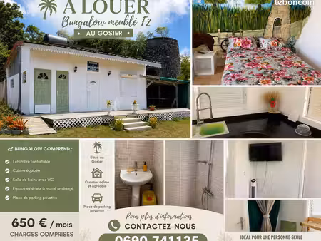 bungalow t2 meublé cc