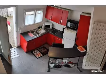 loc étudiante 530/mois la rochelle aytré maisonnette meublée / jardin / parking (09/26-06/