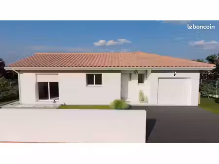 projet de construction d'une maison 94.24 m² avec terrain à ribagnac (24)