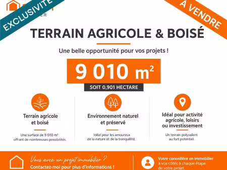 vente terrain 9010 m² herbignac (44410)