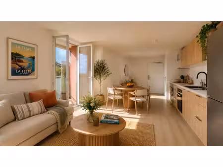 vente appartement 2 pièces 44 m² à la teste-de-buch (33260)  279 000 €