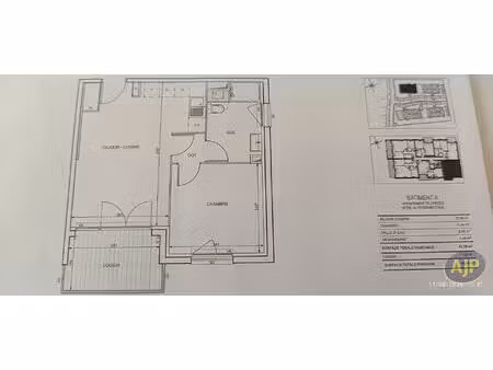 appartement villenave d ornon 2 pièce(s) 41.77 m2