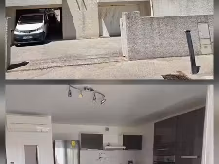 t2 meublé .terrasse 13m2. garage en +