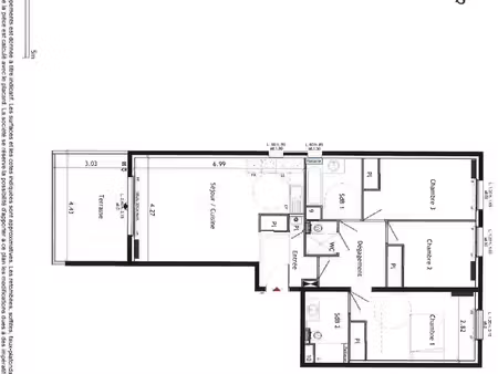 appartement 4 pièces 85 m²
