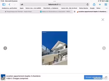 appartement t4 duplex meublé très ensoleillé - gare   commerces   plage à pieds