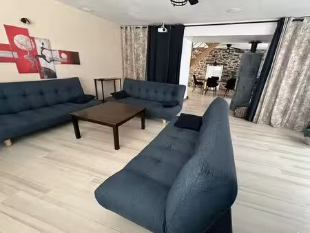 maison de bourg en pierres  3ch + bureau  à st mars du désert