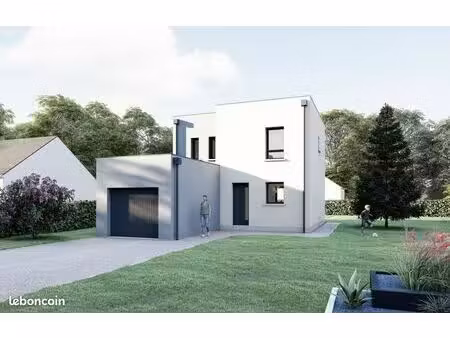projet de construction d'une maison 92.27 m² avec terrain à jans (44)