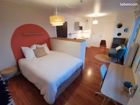 loue studio meublé - 26m² - quartier jonelière petit port