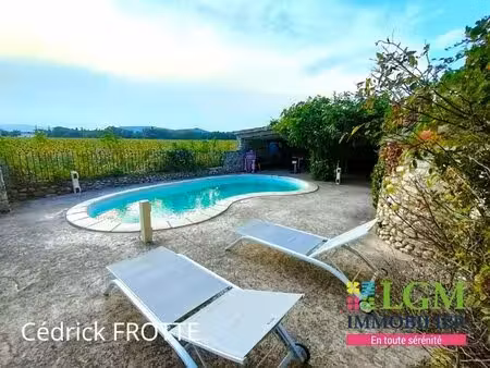charmant mas en pierre avec piscine et dependances
