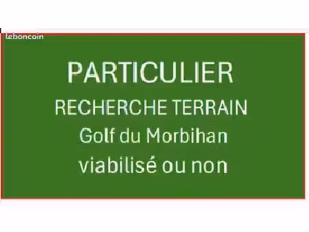 terrain dans le golf du morbihan