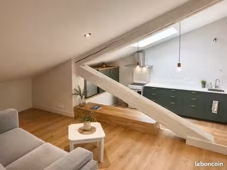 t2 / loft meublé 49m² – centre historique d'albi