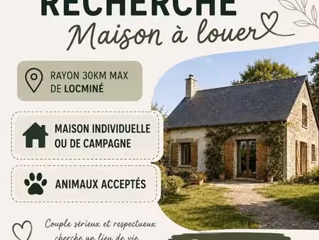 recherche maison à louer