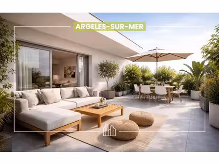 vente appartement neuf 3 pièces 74m2 argelès-sur-mer - 319900 € - surface privée