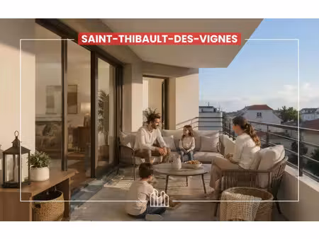vente appartement neuf 3 pièces 53m2 saint-thibault-des-vignes - 274000 € - surface privée