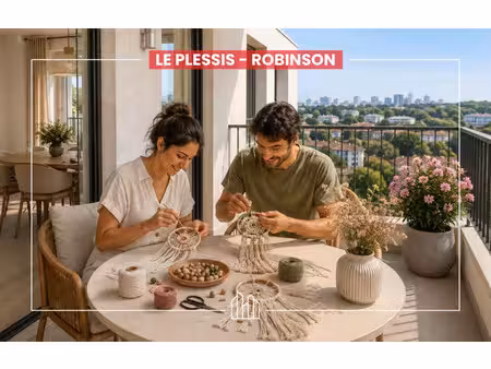 vente appartement neuf 4 pièces 77m2 le plessis-robinson - 556000 € - surface privée