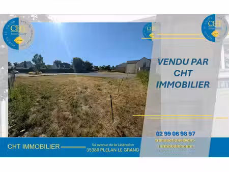 achat terrain 422m² plelan le grand 35380