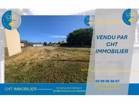 achat terrain 430m² plelan le grand 35380