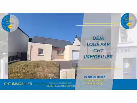 location maison 3 pièces 65m² iffendic 35750