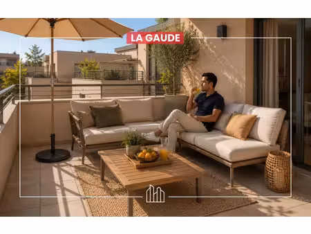 vente appartement neuf 2 pièces 45m2 la gaude - 333000 € - surface privée