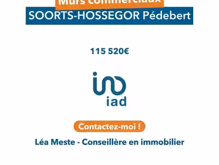 vente commerce 45 m² soorts-hossegor (40150)