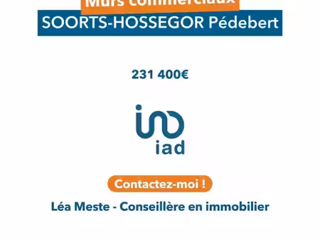 vente commerce 93 m² soorts-hossegor (40150)