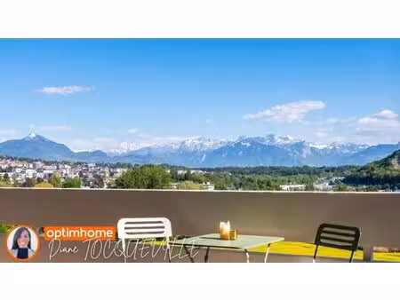 attique traversant – vue panoramique mont-blanc & jura – 101 m² – dernier étage