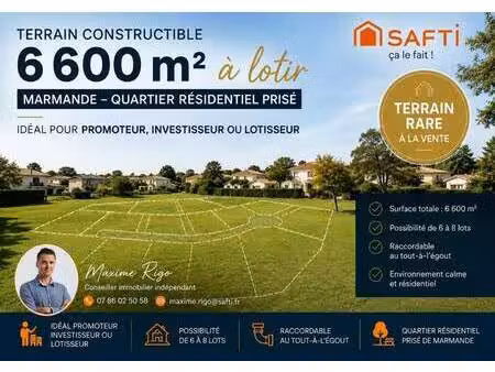 terrain constructible à vendre