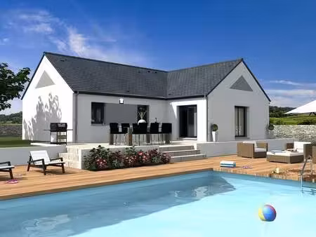 terrain avec maison neuve à vendre