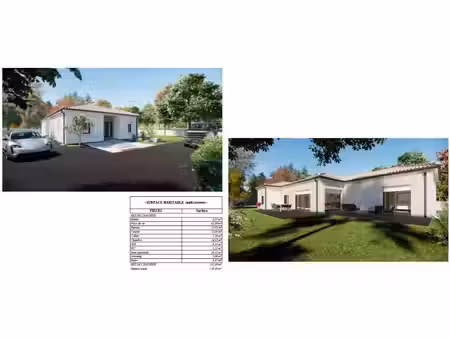 terrain avec maison neuve à vendre