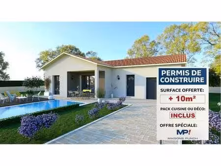 terrain avec maison neuve à vendre