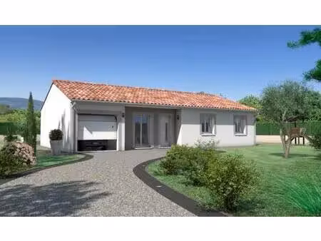 terrain avec maison neuve à vendre