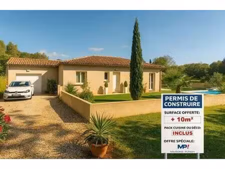 terrain avec maison neuve à vendre