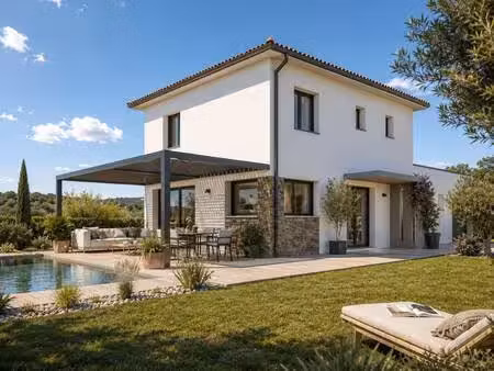 terrain avec maison neuve à vendre