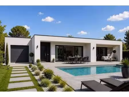 terrain avec maison neuve à vendre